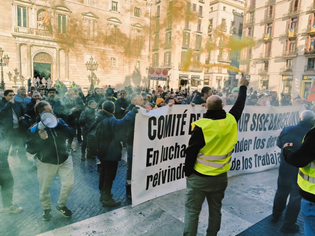 Huelga y Manifestación del Servicio de Metro Barcelona (Prosegur SISE)